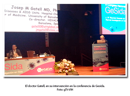 Doctor Gatell, en su intervención en el congreso de Gesida